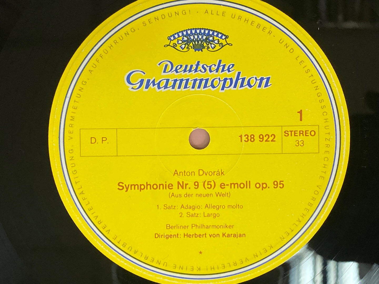 [LP] 카라얀 - Karajan - Dvorak Symphonie Nr.9 From The New World LP [독일반]