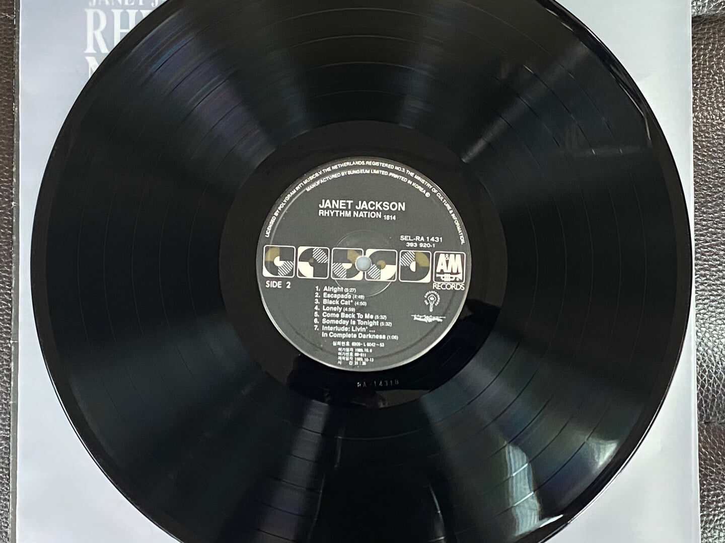 [LP] 자넷 잭슨 - Janet Jackson - Rhythm Nation 1814 LP [성음-라이센스반]