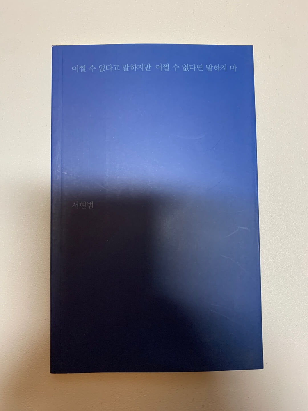 어쩔 수 없다고 말하지만 어쩔 수 없다면 말하지 마