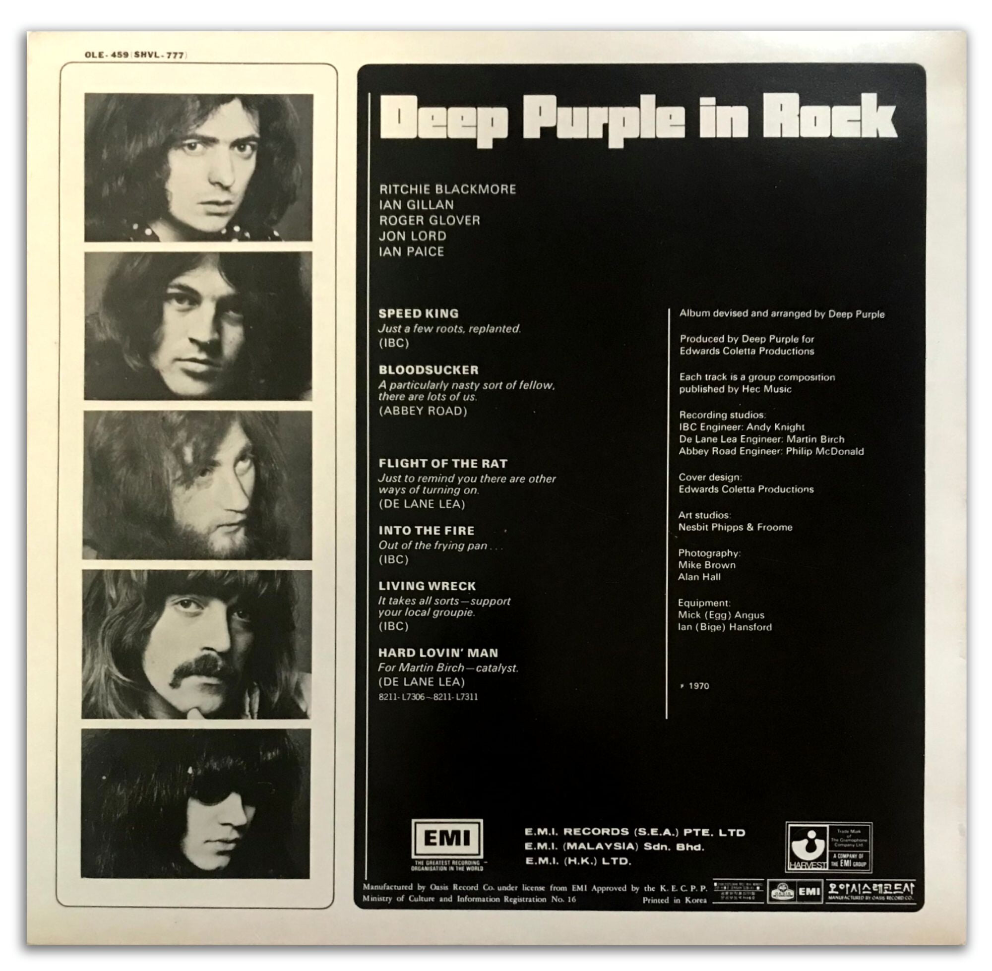 [국내반LP] Deep Purple-In Rock