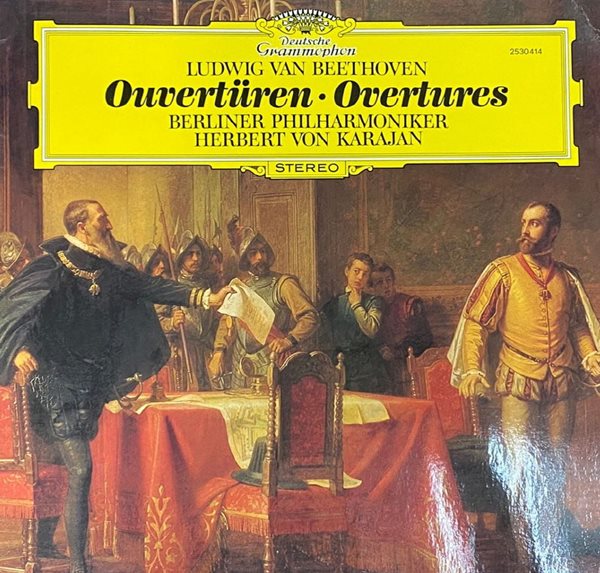 [LP] 카라얀 - Karajan - Beethoven Ouverturen,Overtures LP [독일반]