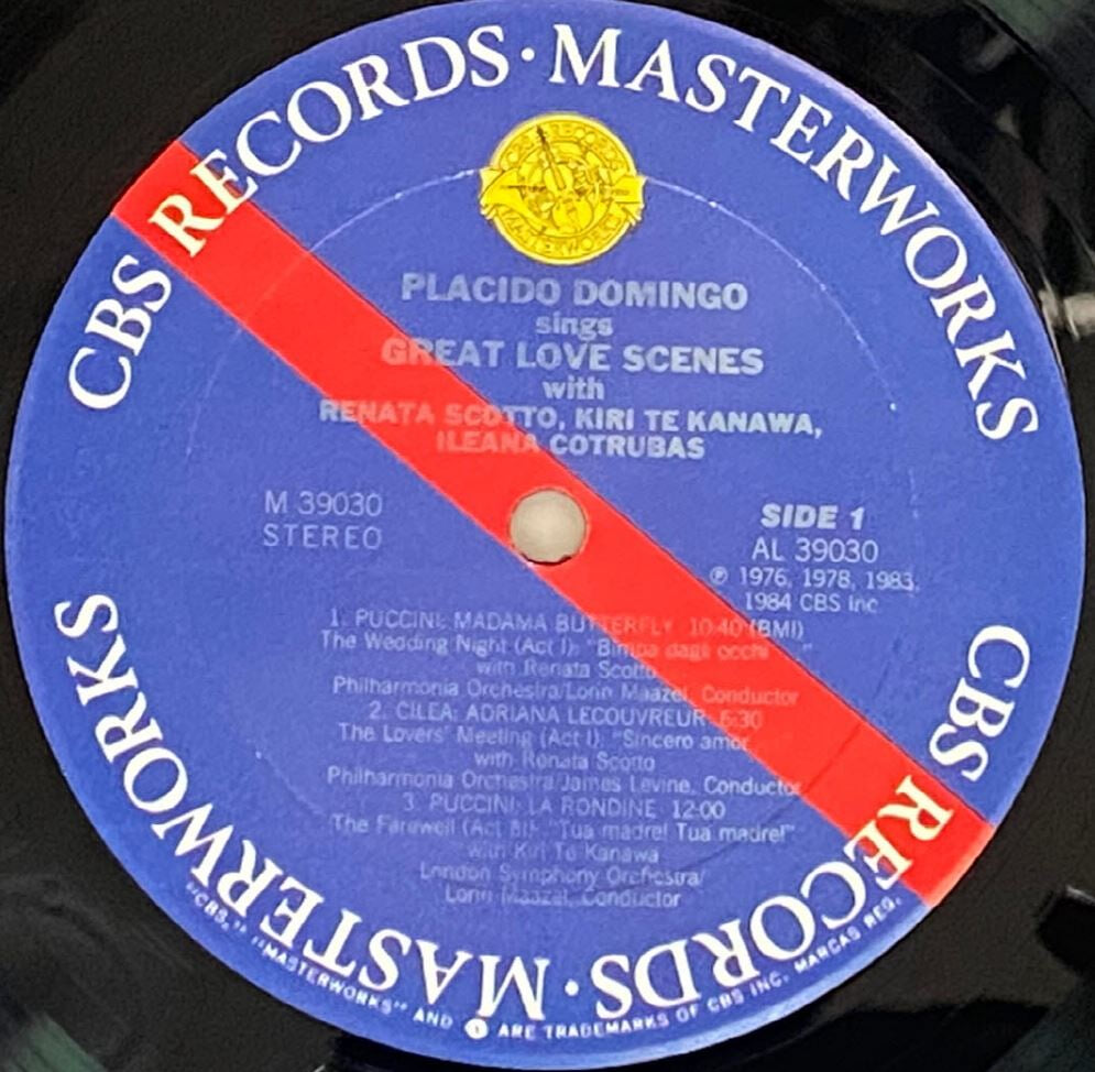 [LP] 플라시도 도밍고 - Placido Domingo - Great Love Scenes LP [U.S반]