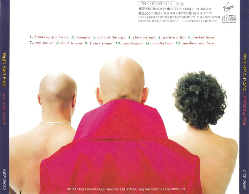 [일본반] Right Said Fred - Sex And Travel