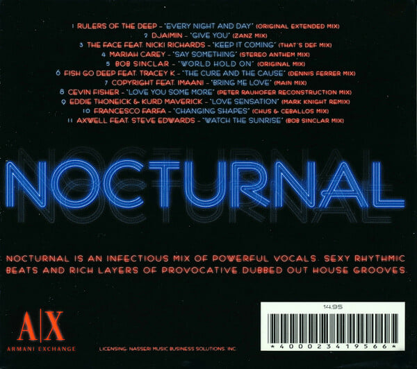 [수입][CD] David Morales - NOCTURNAL : A|X Music Series Volume 8 [Digipack]