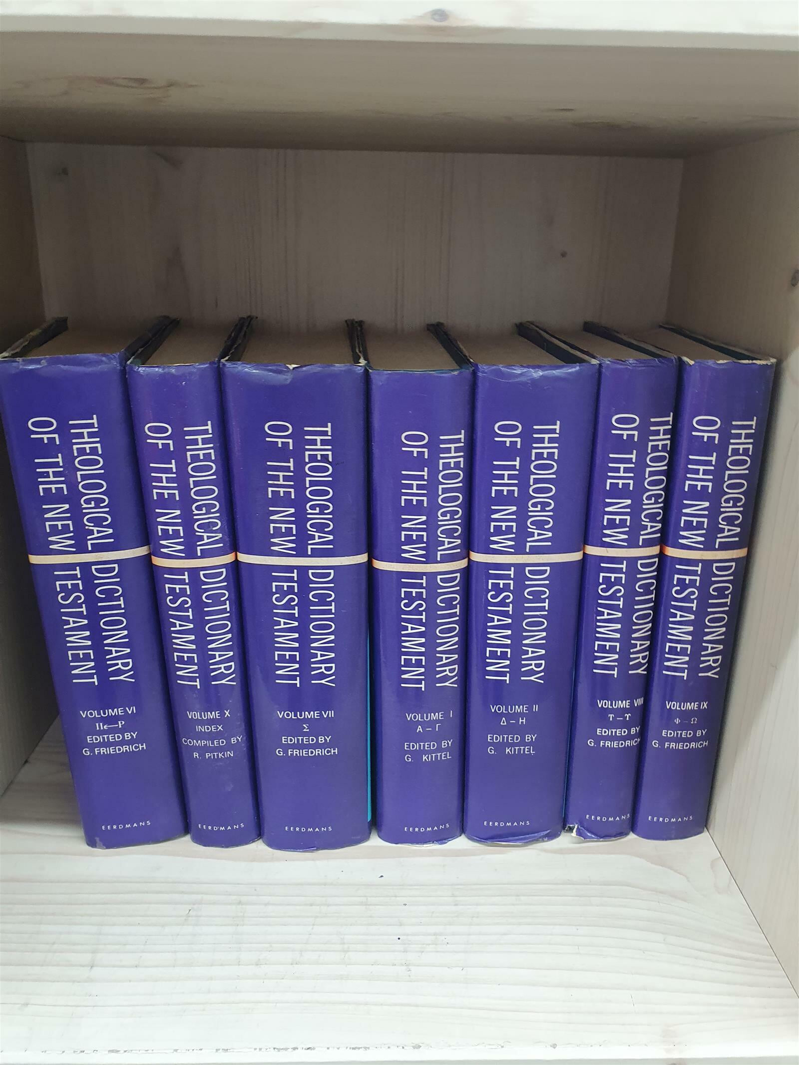 Theological Dictionary of the New Testament (10 Volume Set) Hardcover ? January 1, 1977