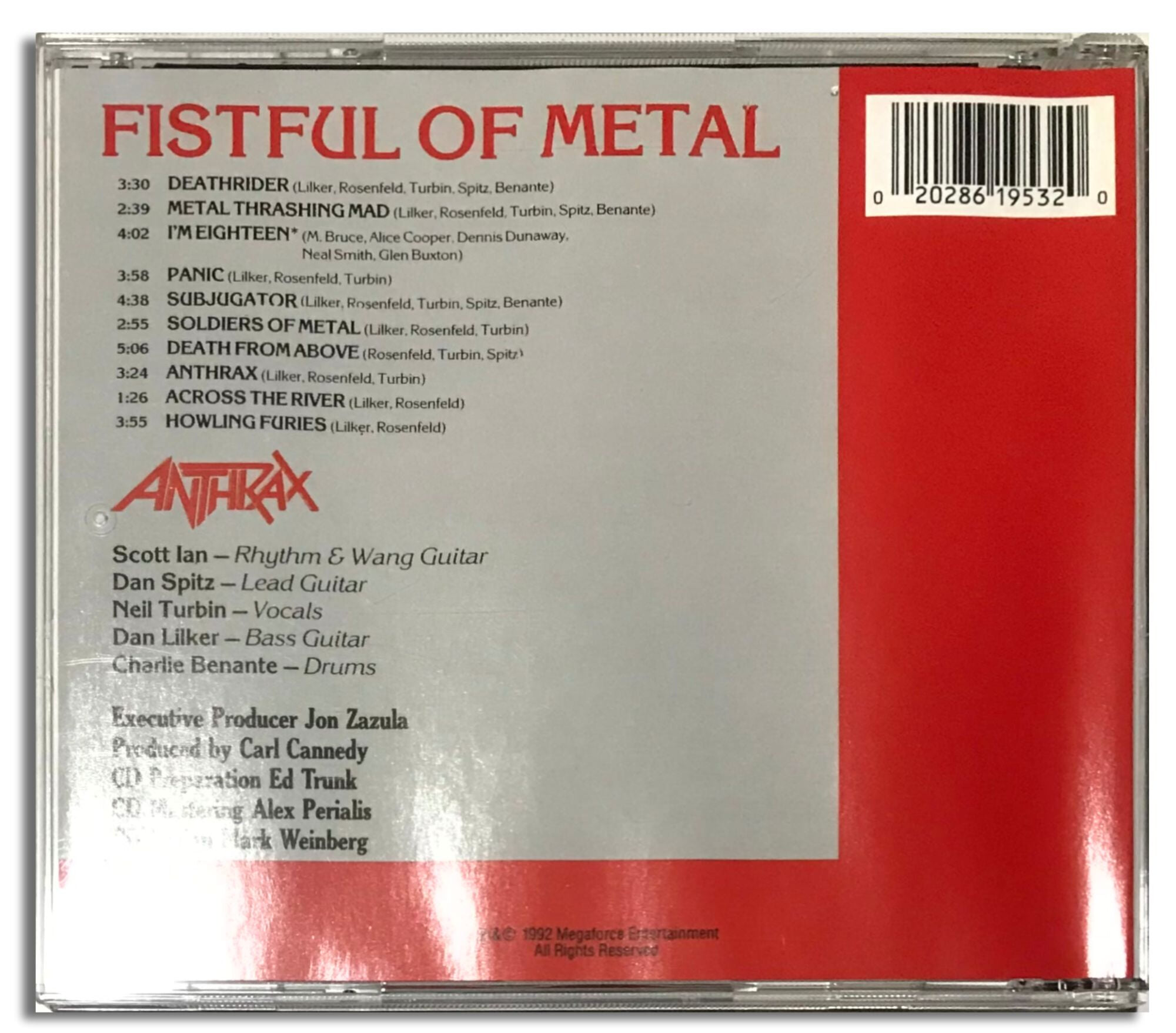[미국재발매CD] Anthrax-Fistful Of Metal