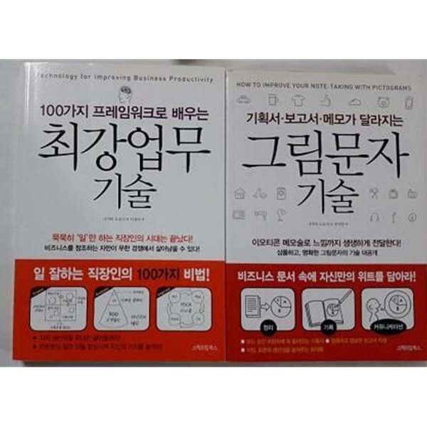 최강업무 기술 + 그림문자 기술 /(두권/나가타 도요시/하단참조)