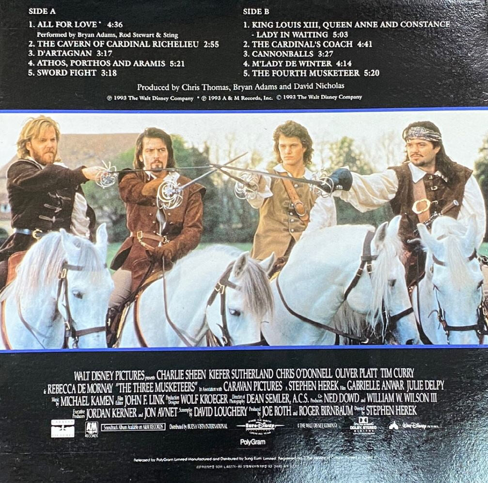[LP] 삼총사 - The Three Musketeers OST LP [PolyGram-라이센스반]