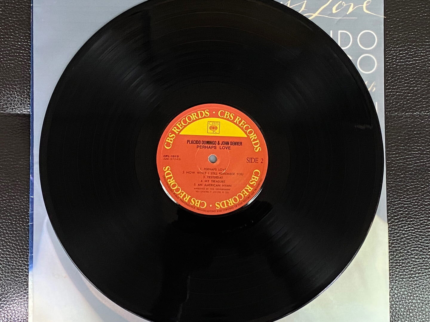 [LP] 플라시도 도밍고,존 덴버 - Placido Domingo,John Denver - Perhaps Love LP [CBS-라이센스반]