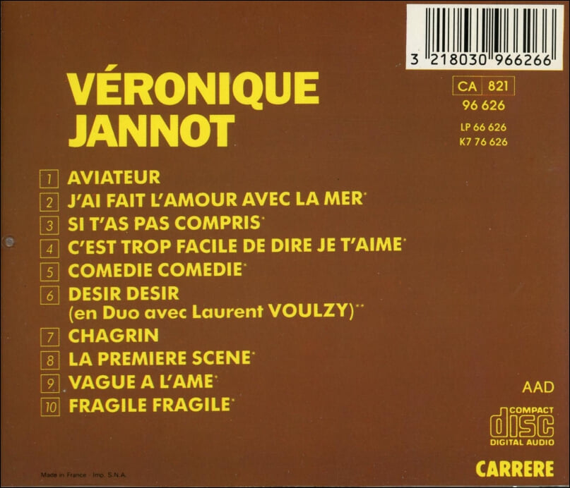 베로니크 자노(Veronique Jannot) - Aviateur (France 발매)