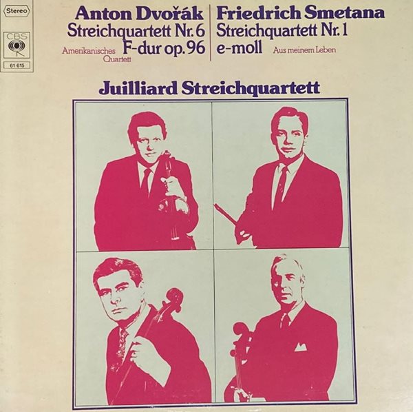 [LP] 줄리아드 콰르텟 - Juilliard Quartet - Dvorak String Quartet American LP [독일반]