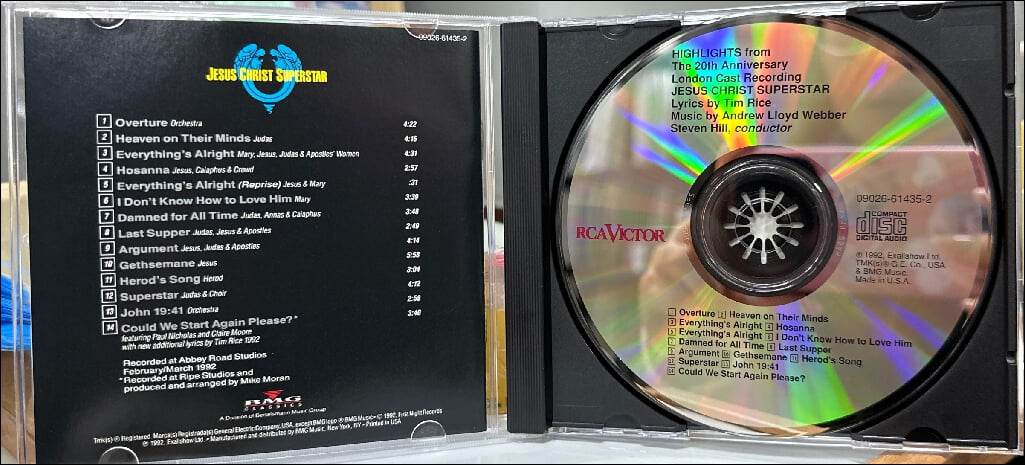 앤드류 로이드 웨버 - Jesus Christ Superstar 20주년 기념 음반 (US발매)