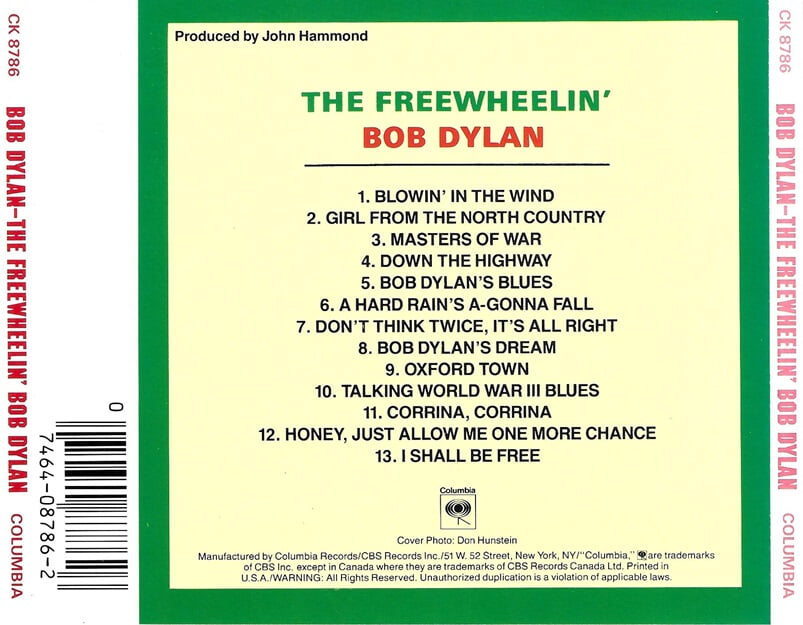 [수입] Bob Dylan - The Freewheelin' Bob Dylan