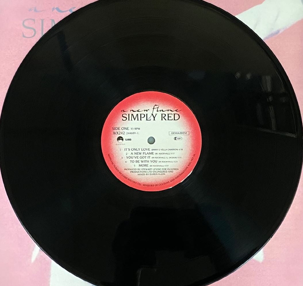 [LP] 심플리 레드 - Simply Red - A New Flame LP [WEA-라이센스반]