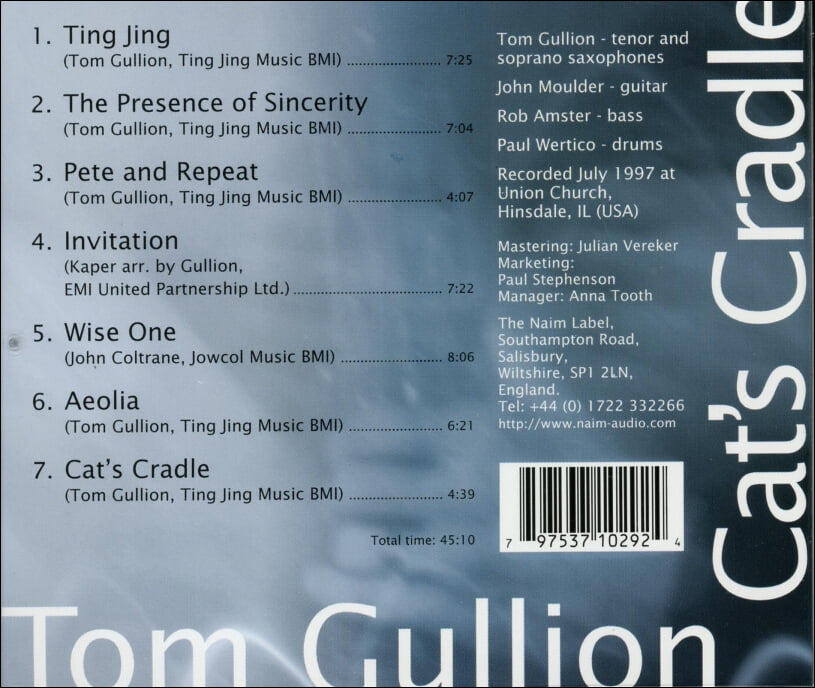 톰 쥘리언 (Tom Gullion) - Cat's Cradle(UK발매)