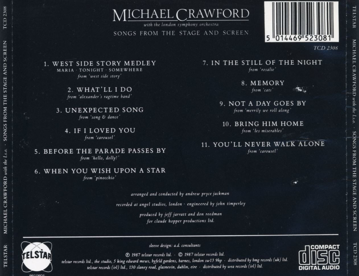 마이클 크로포드 - Michael Crawford - Songs From The Stage And Screen [U.K발매]