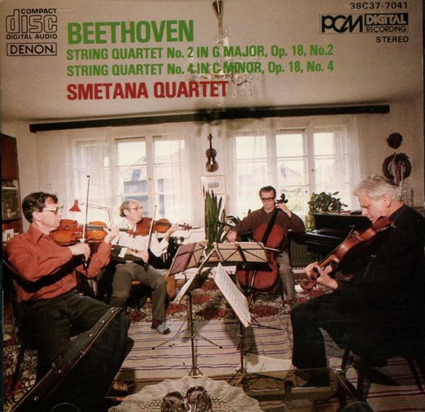 Beethoven :  String Quartet No.2 and No. 4 - 스메타나 사중주단 (Smetana Quartet) (일본발매)