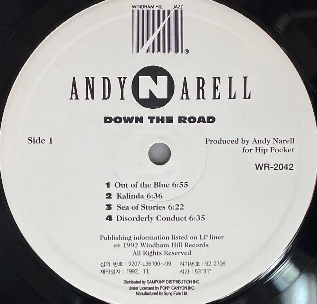 [LP] 앤디 나렐 - Andy Narell - Down The Road LP [성음-라이센스반]