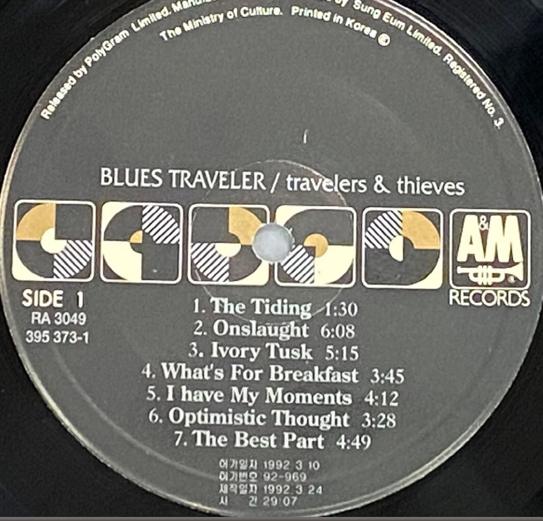 [LP] 블루스 트래블러 - Blues Traveler - Travelers & Thieves LP [PolyGram-라이센스반]