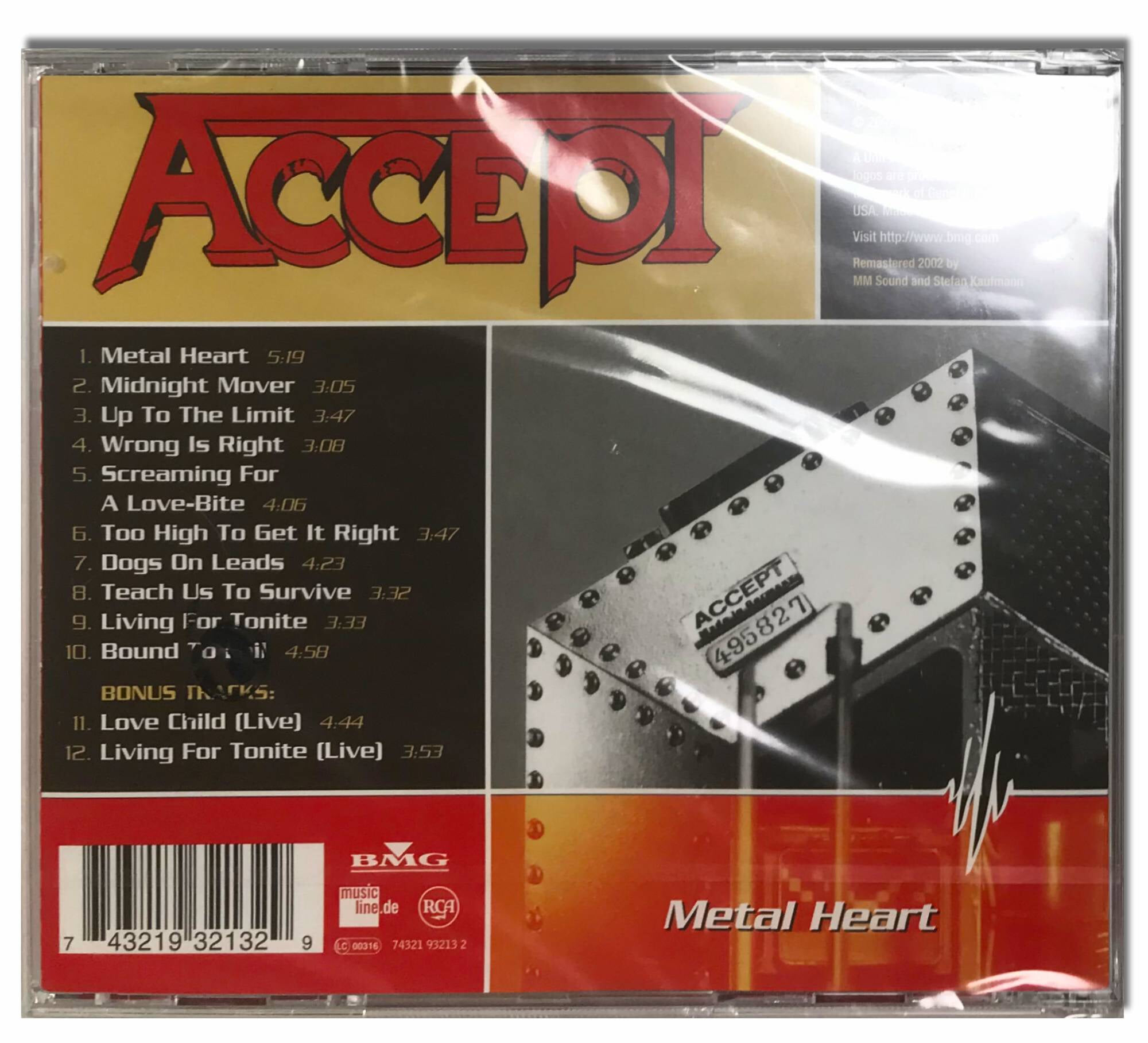 [미개봉유럽반CD] Accept-Metal Heart