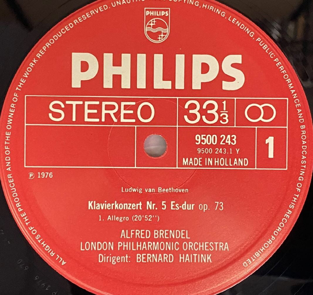 [LP] 알프레드 브렌델 - Alfred Brendel - Beethoven Piano Concerto No.5 in E Flat Major, Emperor LP [홀랜드반]