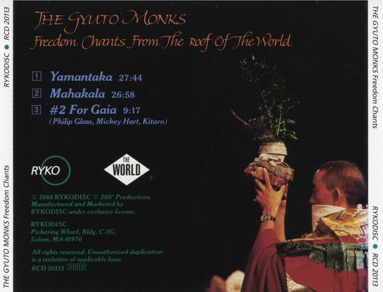 규토 몽크스 - The Gyuto Monks - Freedom Chants From The Roof Of The World [U.S발매]