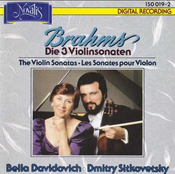 Brahms : The Violin Sonatas Op. 78, 100 & 108 -다비도비치 (Bella Davidovich), 시트코베츠키 (Dmitry Sitkovesky)(스위스 발매) 