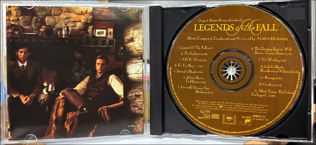 가을의 전설 (Legends Of The Fall) - OST(유럽발매)