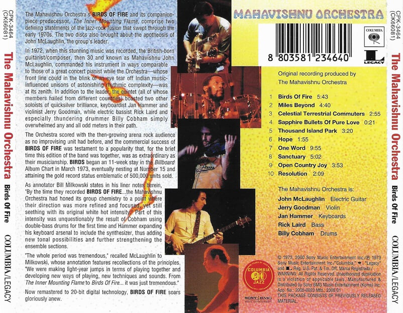 Mahavishnu Orchestra - Birds Of Fire (Remastered)