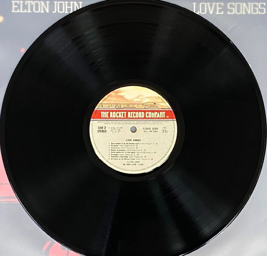 [LP] 엘튼 존 - Elton John - Love Songs Blue Eyes , Sorry Seems To Be The Hardest Word LP [성음-라이센스반]