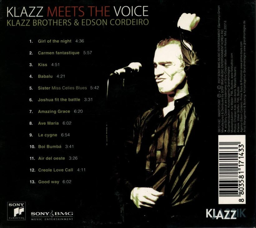 에드슨 코르데이로 (Edson Cordeiro),클라츠 브라더스 (Klazz Brothers) - Klazz Meets The Voice