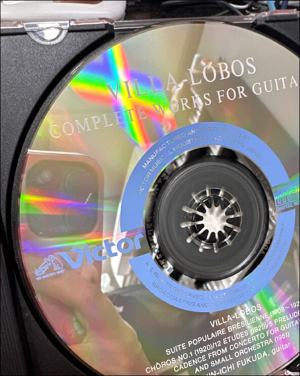 후쿠다 신이치 (Shin-ichi Fukuda) - Villa Lobos /  Complete Works For Guitar (일본발매) 