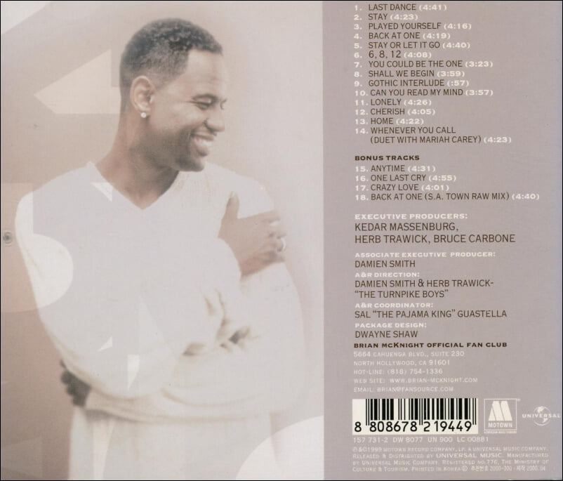 브라이언 맥나이트 (Brian McKnight) - Back At One And More