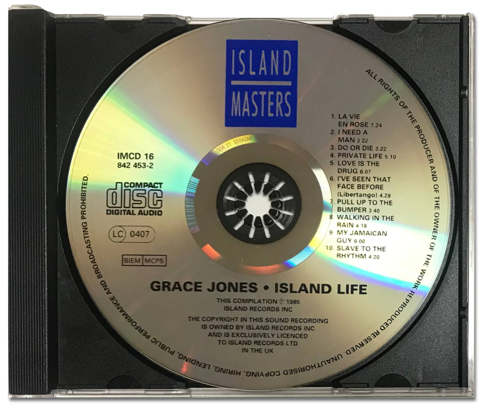 [유럽반CD] Grace Jones-Island Life
