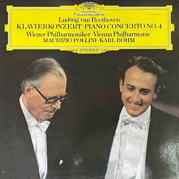 [LP] 폴리니,칼 뵘 - Pollini,Karl Bohm - Beethoven Piano Concerto No.4 LP [성음-라이센스반]