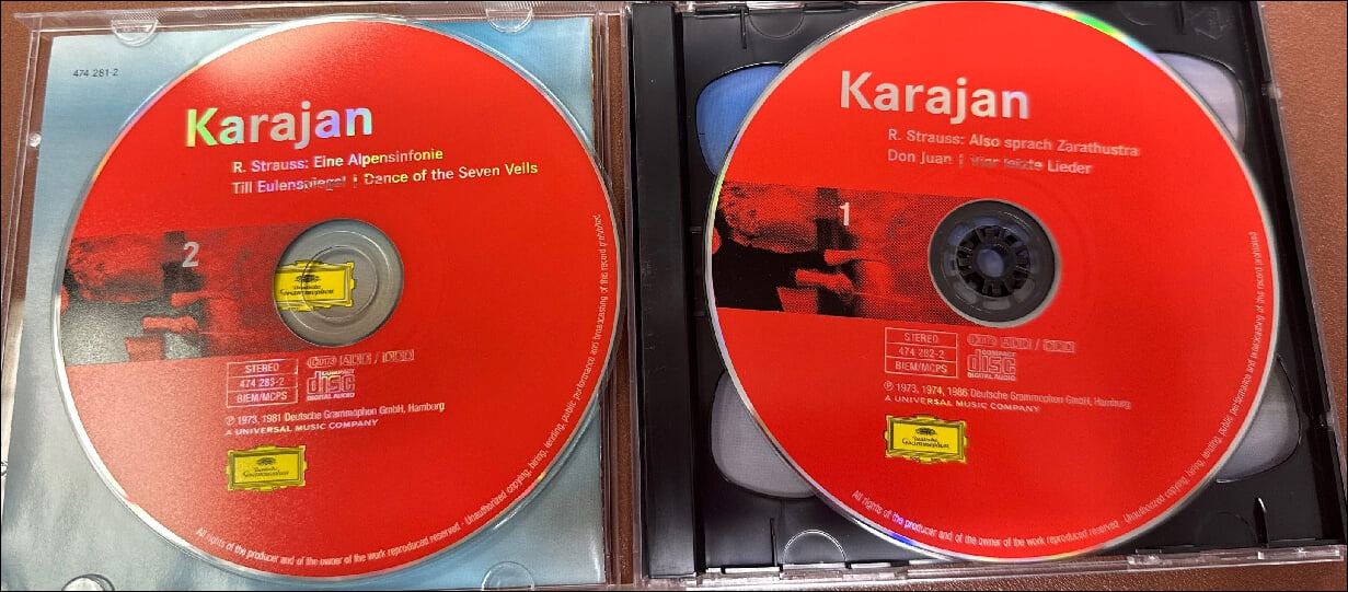 Strauss: Also Sprach Zarathustra Op. 30 - Karajan(EU발매)(2CD)