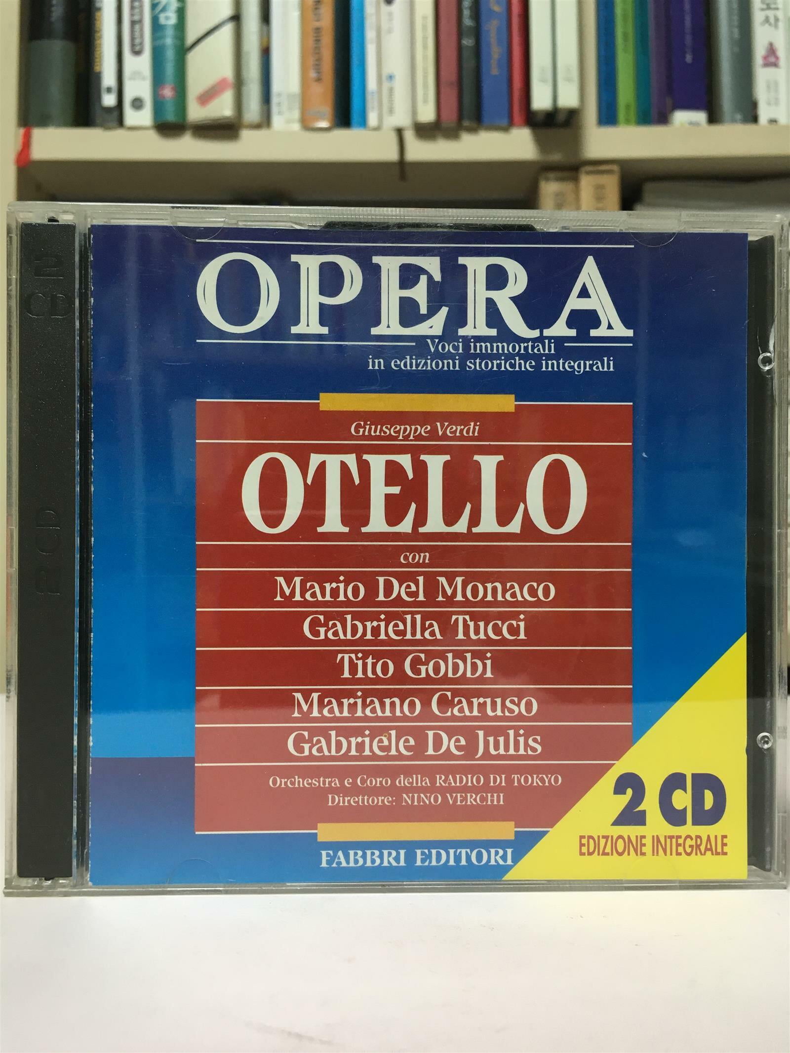 (수입)Giuseppe Verdi / Monaco, Tucci, Gobbi, Caruso, Julis ?? OTELLO / 2CD / Fabbri Editori / 상태:최상