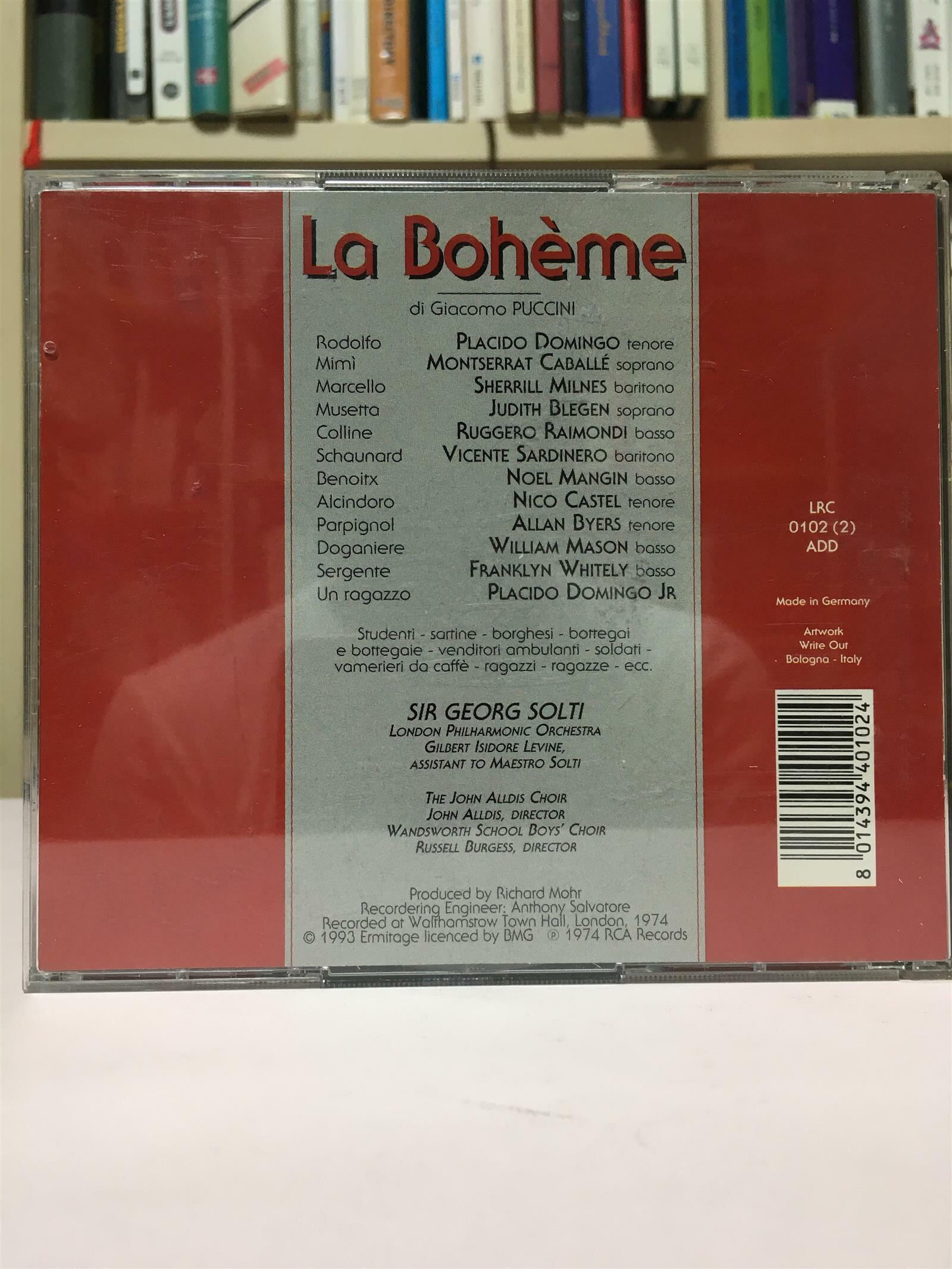 (수입)Puccini, Domingo, Caballe, Georg Solti, The London Philharmonic Orchestra ? La Boheme / 상태:최상
