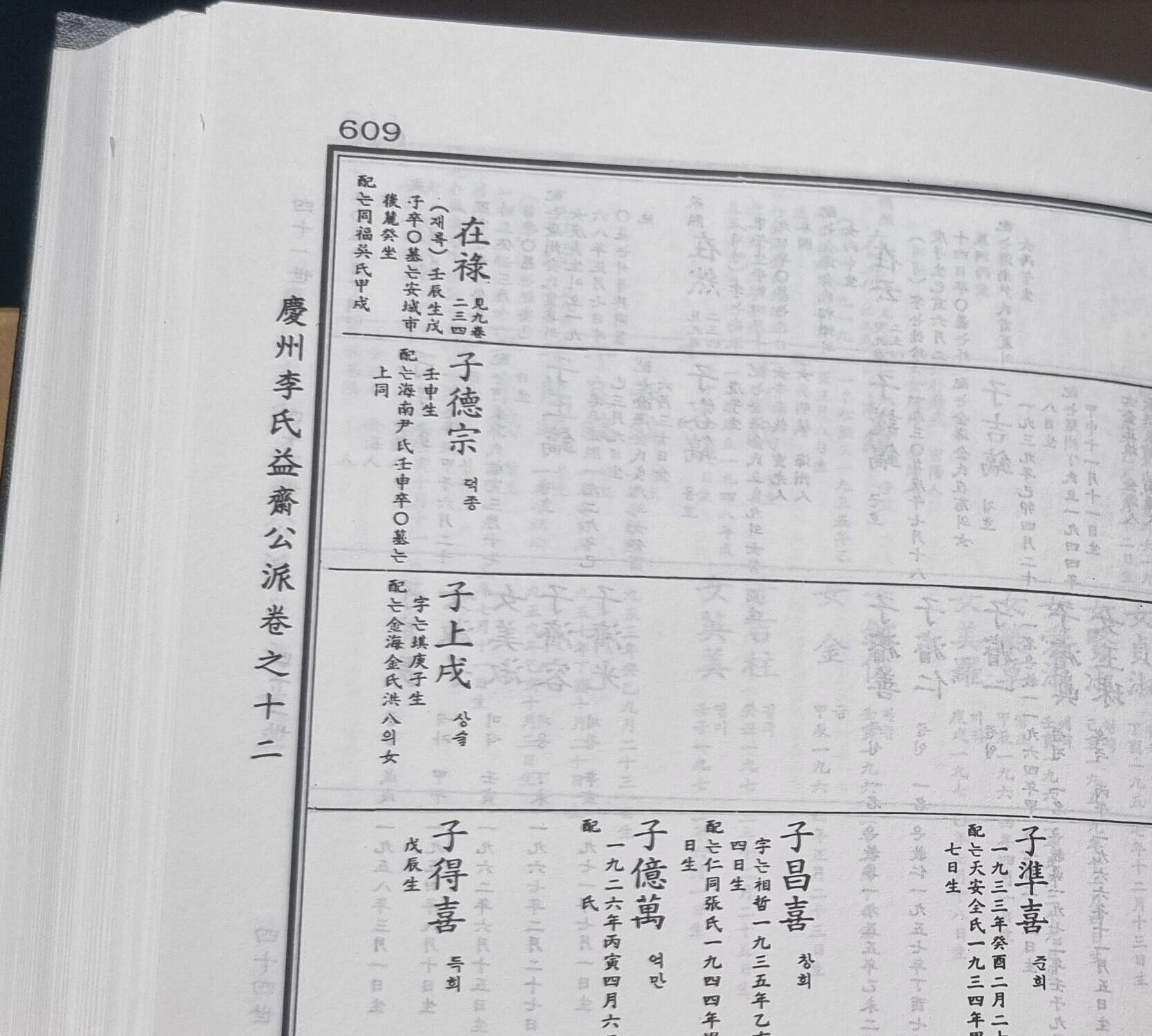 [중고] [경주이씨 족보]경주이씨익재공파보 6권 경주이씨익재공후 좌랑공파보2권 -- 상세사진 올림 최상급