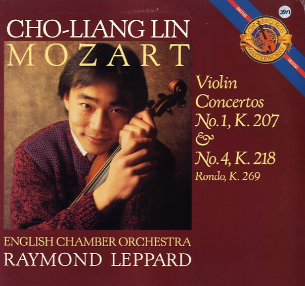 [수입] Mozart Vioiln Concertos No.1 K.207 & No.4 K.218 : Cho-Liang Lin (LP) / Leppard