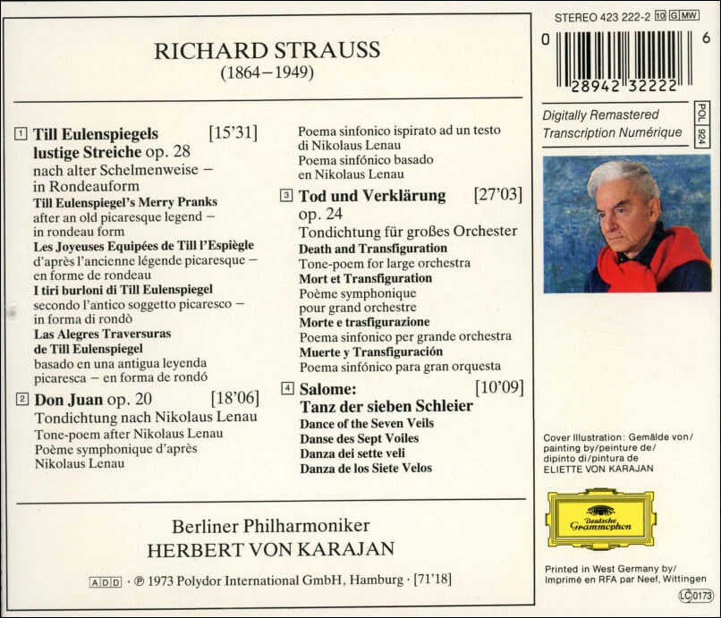 Strauss : Till Eulenspiegels Lustige Streiche ,  Don Juan - 카라얀 (Herbert Von Karajan)(독일발매)