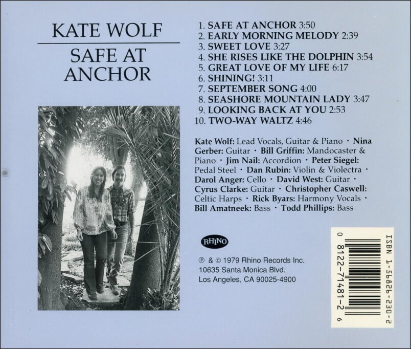 케이트 울프 (Kate Wolf) -  Safe At Anchor (US발매)
