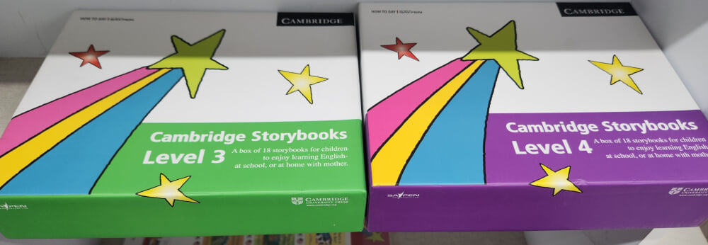 Cambridge Storybooks (캠브릿지 스토리북스) 전71권 <1단계17권(한권부족)+2단계18권+3단계18권+4단계18권>+해설집4권+활동지9장