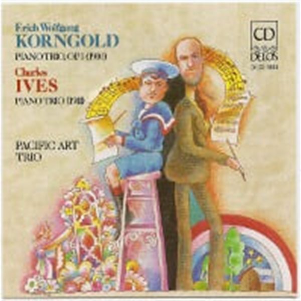 Pacific Art Trio / Korngold : Piano Trio, Op. 1 &amp; Ives : Piano Trio (수입/DCD1009)