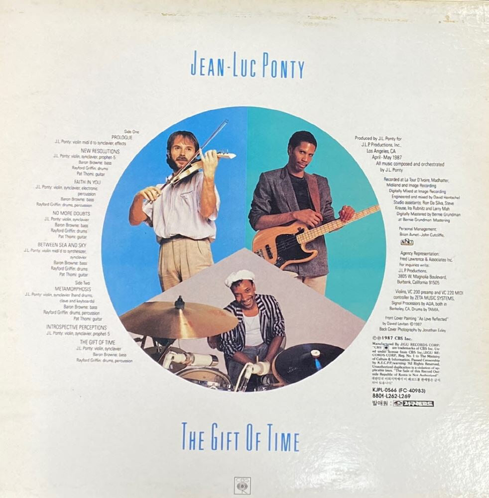 [LP] 장-뤽 퐁티 - Jean-Luc Ponty - The Gift Of Time LP [지구-라이센스반]