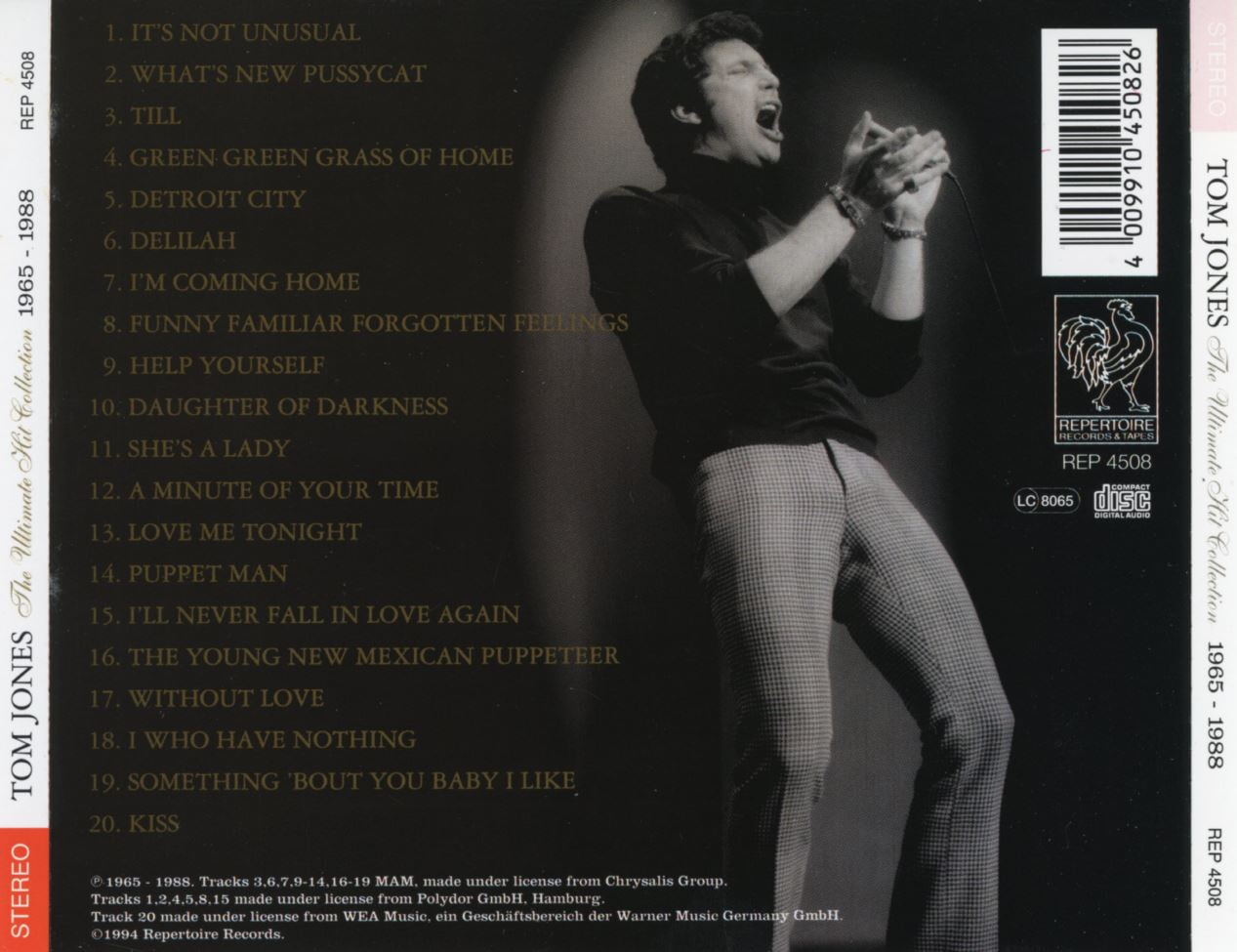 톰 존스 - Tom Jones - The Ultimate Hit Collection 1965 - 1988 [독일발매]