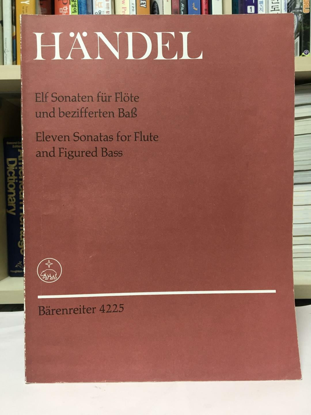 Elf Sonaten fur Flote und Basso continuo. Eleven Sonatas for Flute and Figured Bass, 2 Hefte