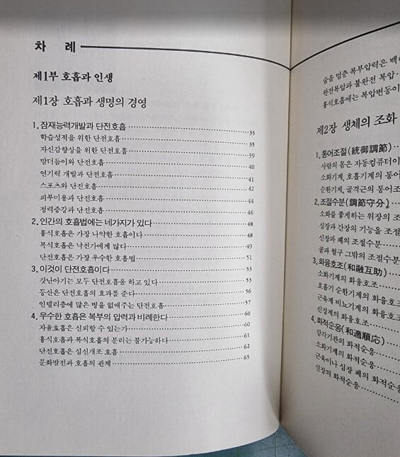 호흡건강의 기적 / 전성일 / 심원출판사 [초판본] - 실사진과 설명확인요망