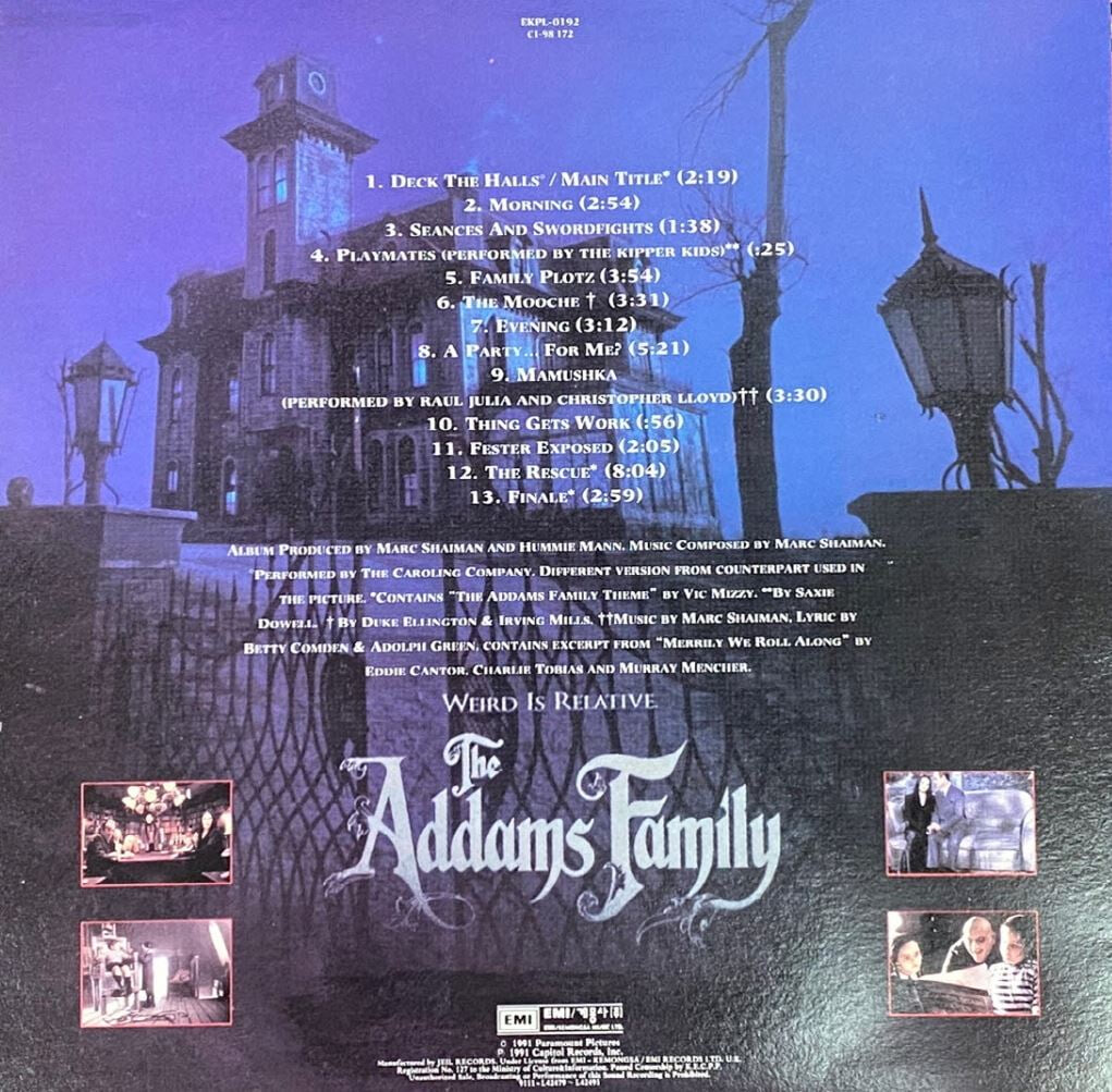 [LP] 아담스 패밀리 - The Addams Family OST LP [EMI계몽사-라이센스반]