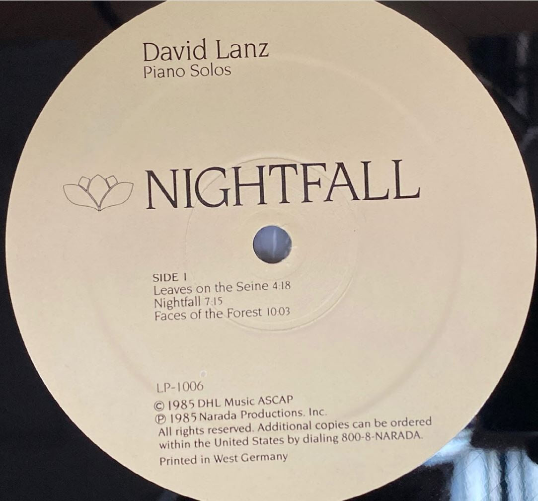 [LP] 데이빗 란츠 - David Lanz - Nightfall LP [독일반]